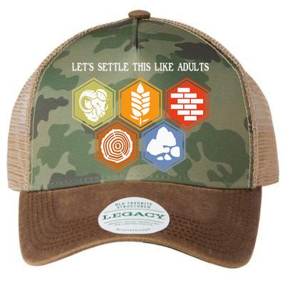 Let's Settle This Like Adults Tabletop Game Board Gaming Legacy Tie Dye Trucker Hat