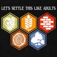 Let's Settle This Like Adults Tabletop Game Board Gaming Ladies PosiCharge Tri-Blend Wicking Tank