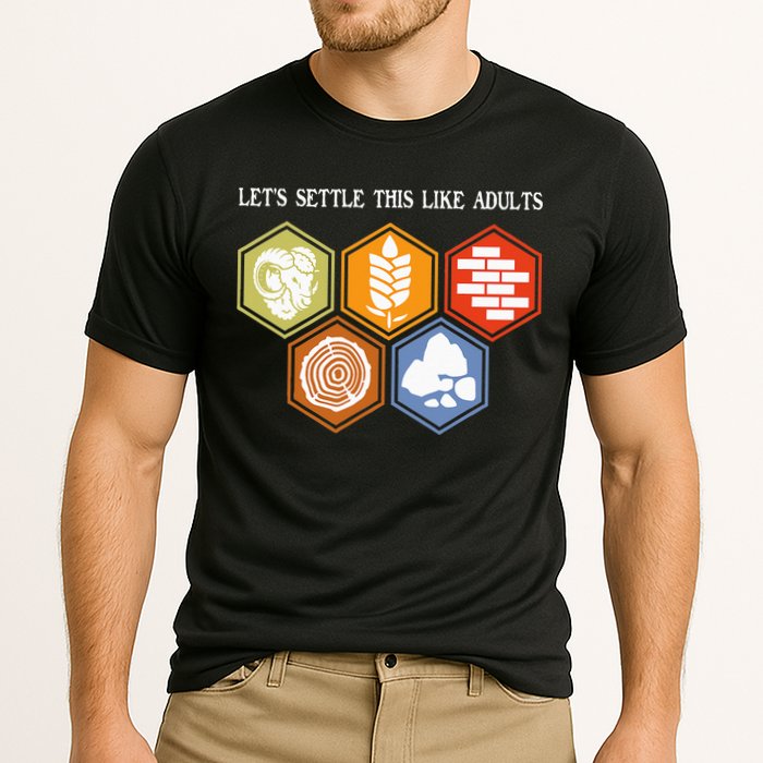 Let's Settle This Like Adults Tabletop Game Board Gaming Performance Shirt