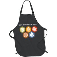 Let's Settle This Like Adults Tabletop Game Board Gaming Apron