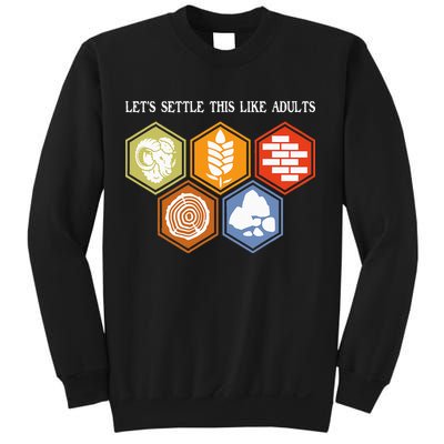 Let's Settle This Like Adults Tabletop Game Board Gaming Sweatshirt