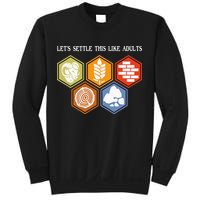 Let's Settle This Like Adults Tabletop Game Board Gaming Sweatshirt