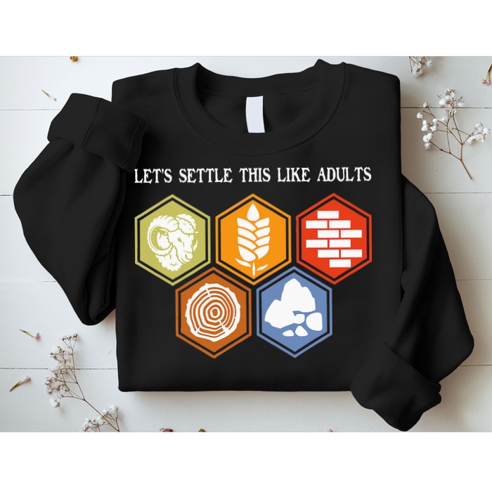 Let's Settle This Like Adults Tabletop Game Board Gaming Sweatshirt