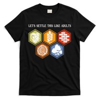Let's Settle This Like Adults Tabletop Game Board Gaming T-Shirt