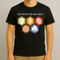 Let's Settle This Like Adults Tabletop Game Board Gaming T-Shirt