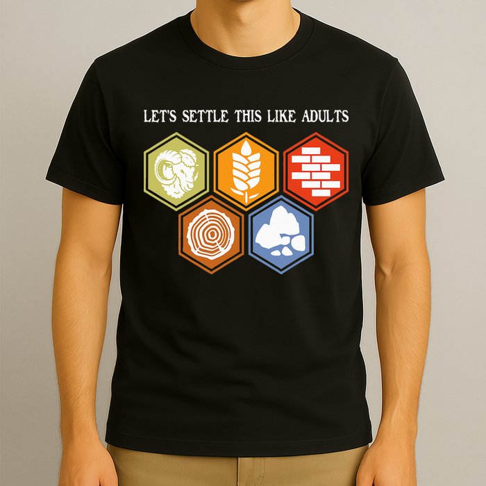 Let's Settle This Like Adults Tabletop Game Board Gaming T-Shirt