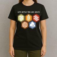 Let's Settle This Like Adults Tabletop Game Board Gaming T-Shirt