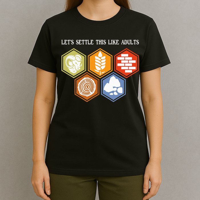 Let's Settle This Like Adults Tabletop Game Board Gaming T-Shirt
