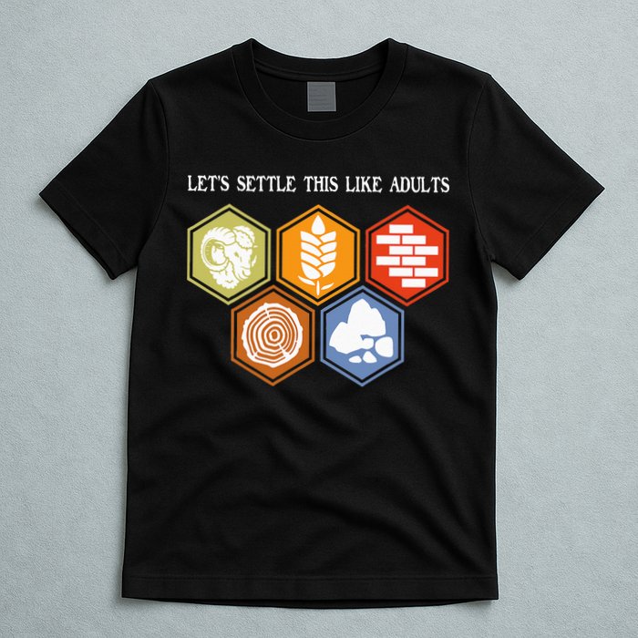 Let's Settle This Like Adults Tabletop Game Board Gaming T-Shirt