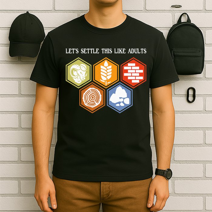 Let's Settle This Like Adults Tabletop Game Board Gaming T-Shirt