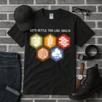 Let's Settle This Like Adults Tabletop Game Board Gaming Tall T-Shirt