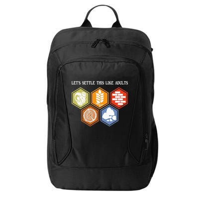 Let's Settle This Like Adults Tabletop Game Board Gaming City Backpack