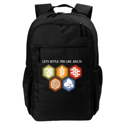 Let's Settle This Like Adults Tabletop Game Board Gaming Daily Commute Backpack