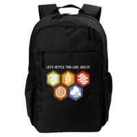 Let's Settle This Like Adults Tabletop Game Board Gaming Backpack