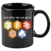 Let's Settle This Like Adults Tabletop Game Board Gaming 11oz C Handle Ceramic Mug