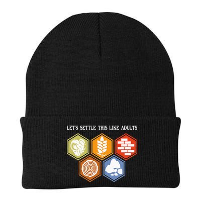 Let's Settle This Like Adults Tabletop Game Board Gaming Beanie