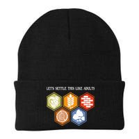 Let's Settle This Like Adults Tabletop Game Board Gaming Beanie