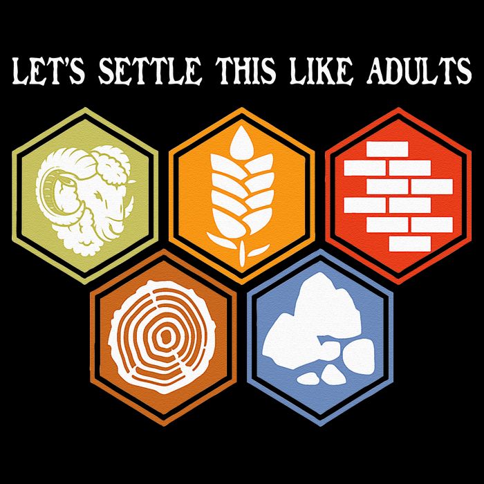 Let's Settle This Like Adults Tabletop Game Board Gaming Drawstring Bag