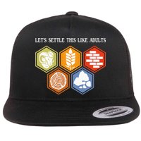 Let's Settle This Like Adults Tabletop Game Board Gaming Flatbill Hat