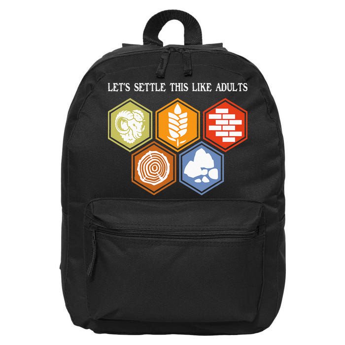 Let's Settle This Like Adults Tabletop Game Board Gaming 16 in Basic Backpack