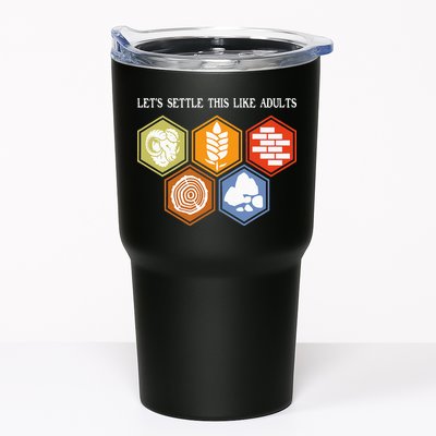 Let's Settle This Like Adults Tabletop Game Board Gaming Tumbler