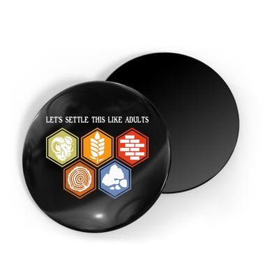 Let's Settle This Like Adults Tabletop Game Board Gaming Magnet