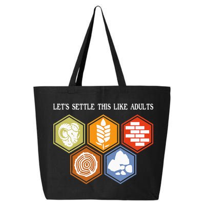 Let's Settle This Like Adults Tabletop Game Board Gaming 25L Jumbo Tote