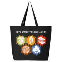 Let's Settle This Like Adults Tabletop Game Board Gaming 25L Jumbo Tote