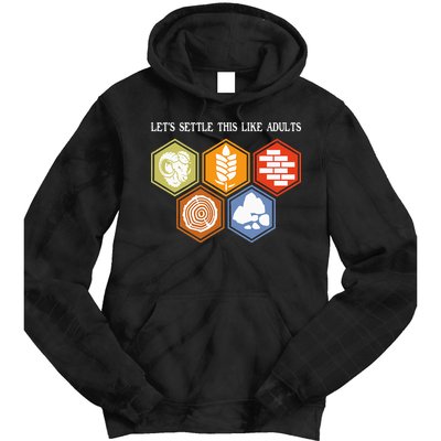 Let's Settle This Like Adults Tabletop Game Board Gaming Tie Dye Hoodie