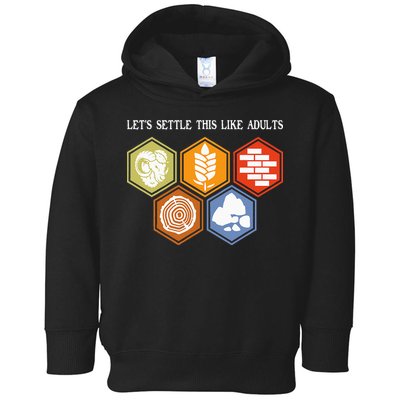 Let's Settle This Like Adults Tabletop Game Board Gaming Toddler Hoodie