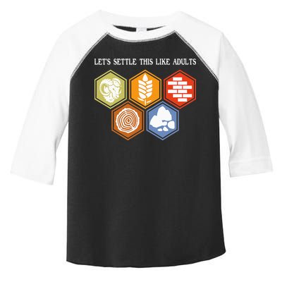 Let's Settle This Like Adults Tabletop Game Board Gaming Toddler Fine Jersey T-Shirt