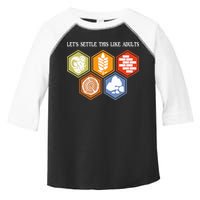Let's Settle This Like Adults Tabletop Game Board Gaming Toddler Fine Jersey T-Shirt