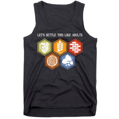 Let's Settle This Like Adults Tabletop Game Board Gaming Tank Top