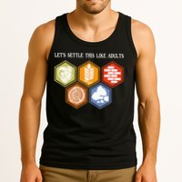 Let's Settle This Like Adults Tabletop Game Board Gaming Tank Top