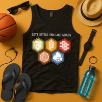 Let's Settle This Like Adults Tabletop Game Board Gaming Tank Top