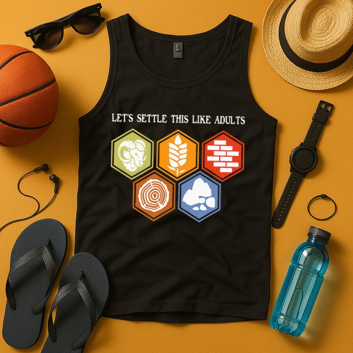 Let's Settle This Like Adults Tabletop Game Board Gaming Tank Top
