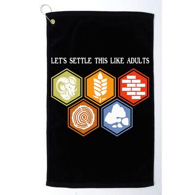 Let's Settle This Like Adults Tabletop Game Board Gaming Golf Towel