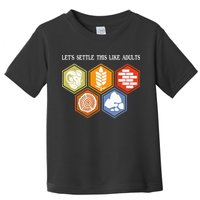 Let's Settle This Like Adults Tabletop Game Board Gaming Toddler T-Shirt