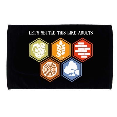 Let's Settle This Like Adults Tabletop Game Board Gaming Microfiber Hand Towel