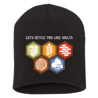 Let's Settle This Like Adults Tabletop Game Board Gaming Short Acrylic Beanie