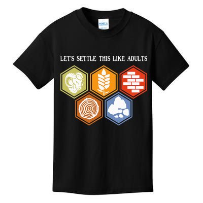Let's Settle This Like Adults Tabletop Game Board Gaming Kids T-Shirt