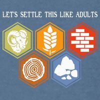 Let's Settle This Like Adults Tabletop Game Board Gaming Garment-Dyed Sweatshirt