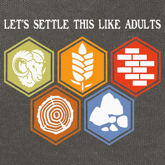 Let's Settle This Like Adults Tabletop Game Board Gaming Cotton Canvas Backpack