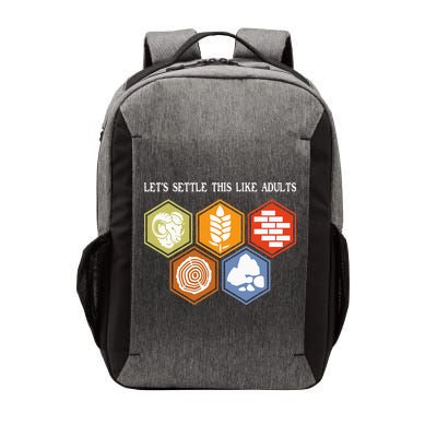 Let's Settle This Like Adults Tabletop Game Board Gaming Vector Backpack