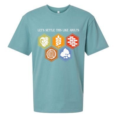 Let's Settle This Like Adults Tabletop Game Board Gaming Sueded Cloud Jersey T-Shirt