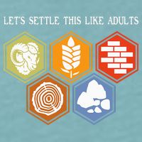Let's Settle This Like Adults Tabletop Game Board Gaming Sueded Cloud Jersey T-Shirt