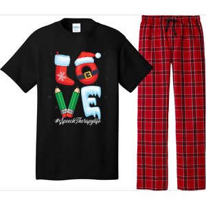 Love Speech Therapist Life Speech Therapy Slp Christmas Gift Pajama Set