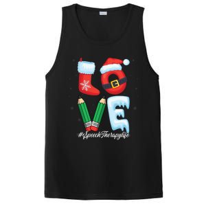 Love Speech Therapist Life Speech Therapy Slp Christmas Gift PosiCharge Competitor Tank