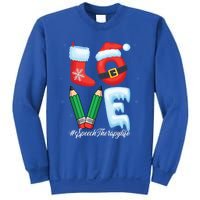 Love Speech Therapist Life Speech Therapy Slp Christmas Gift Sweatshirt