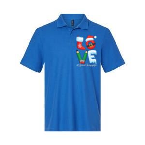 Love Speech Therapist Life Speech Therapy Slp Christmas Gift Softstyle Adult Sport Polo